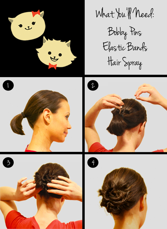 Twisty Bun for Short Hair