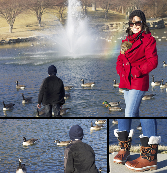 Duck Pond in Duck Boots