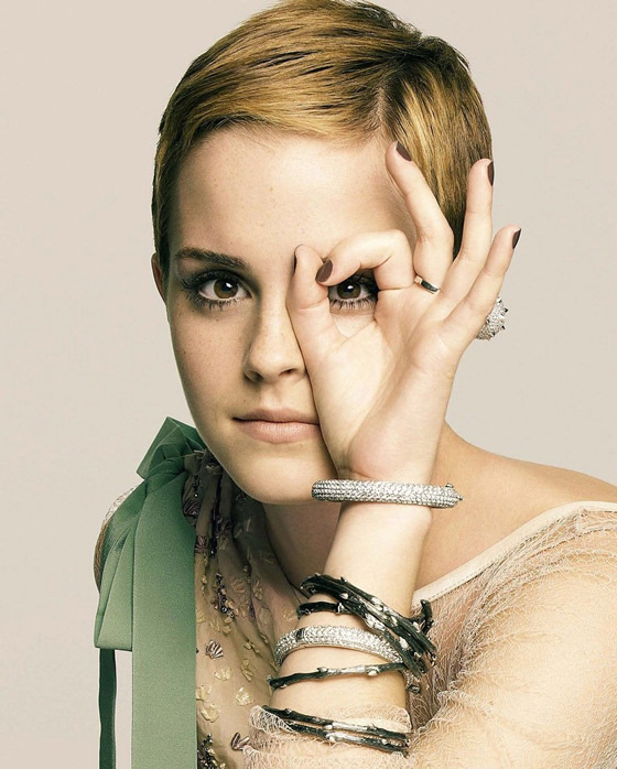 emma watson pixie cut