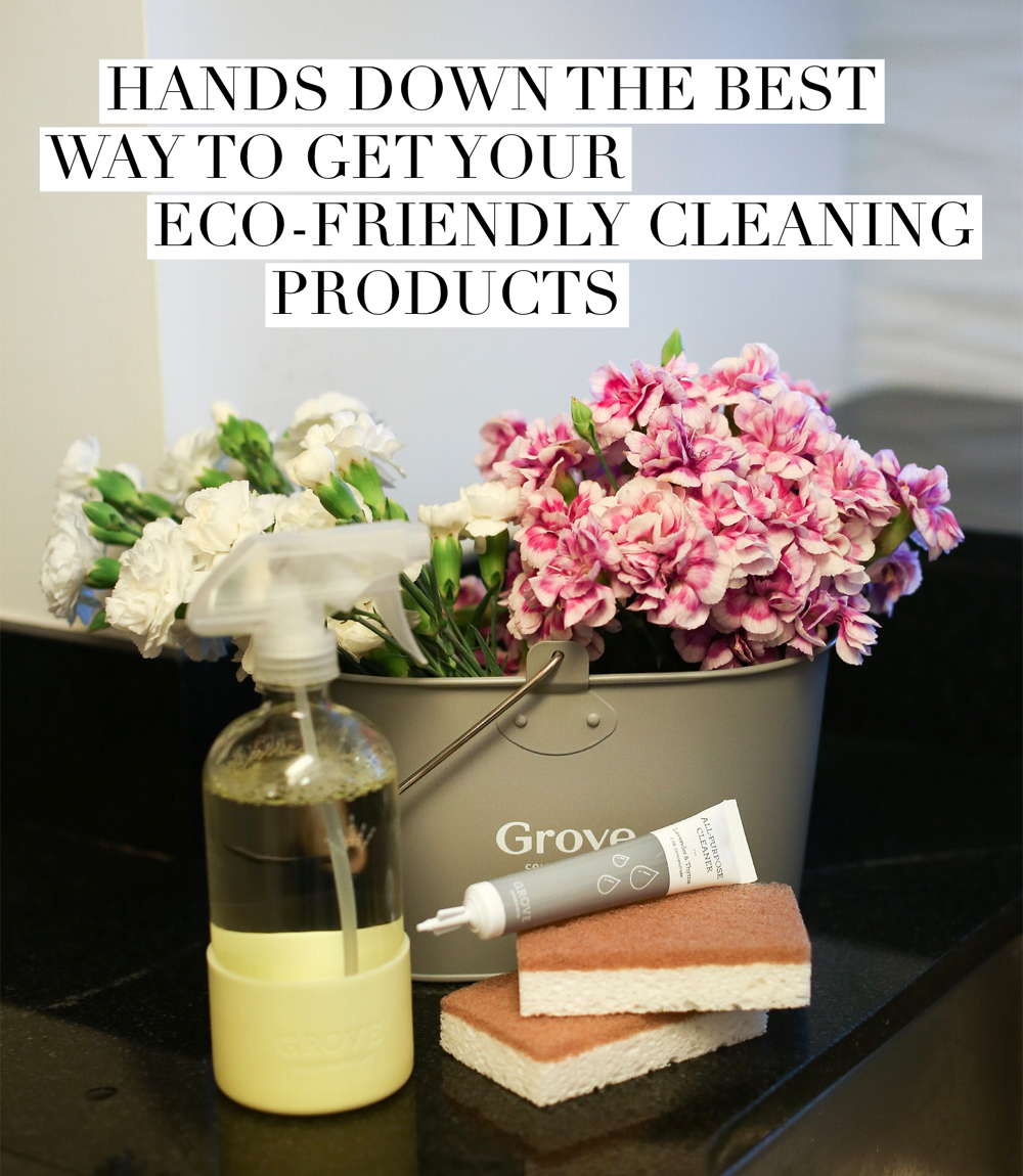 Cleaning with Grove Collaborative products