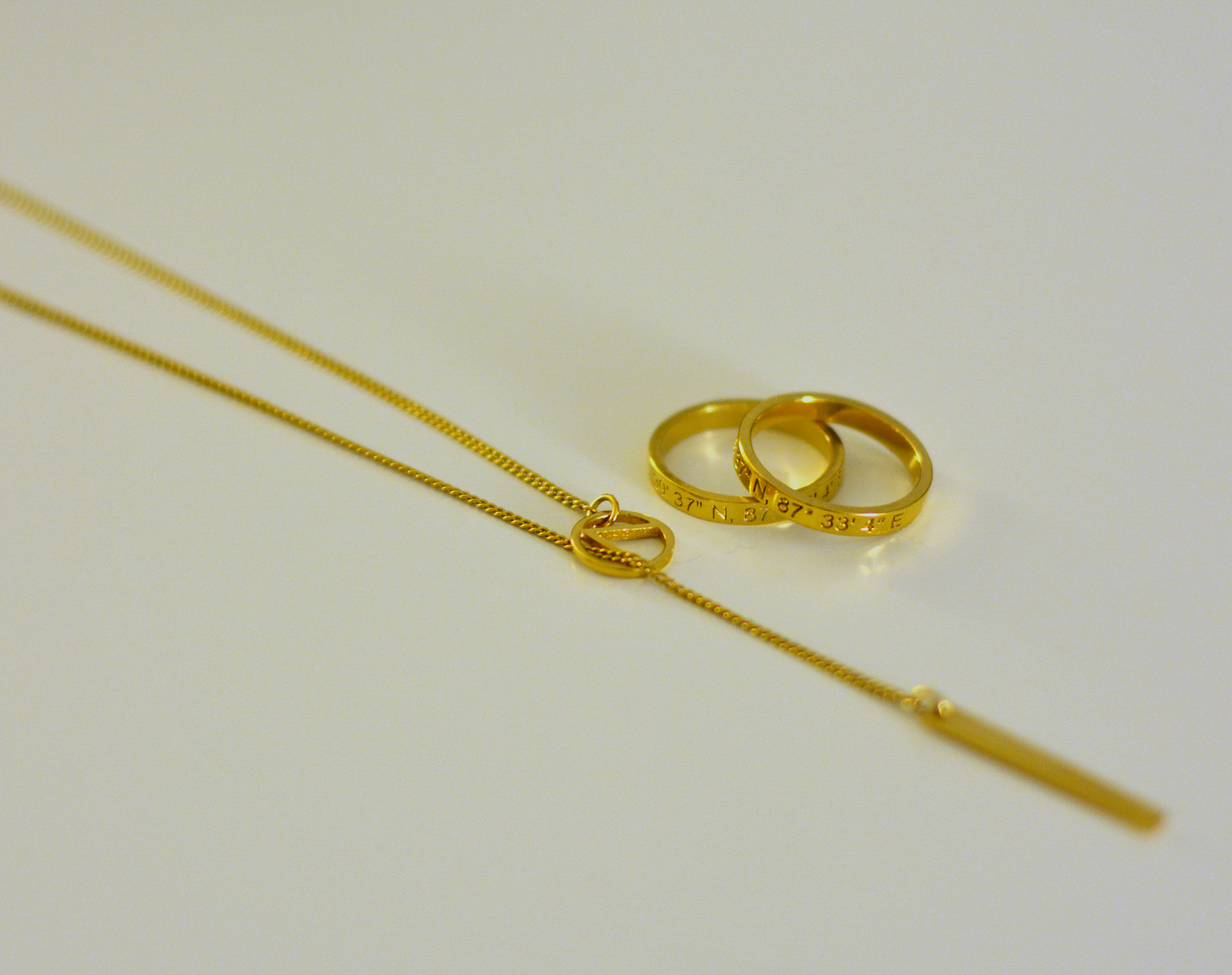 Liberti Love Lariat Necklace and Coordinate Ring