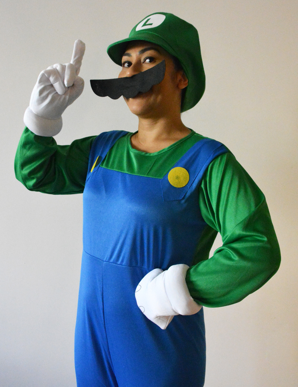 Luigi Halloween costume idea for MarioKart fansn