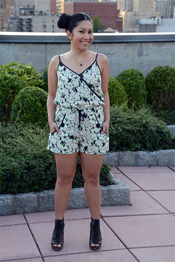 French Connection floral romper