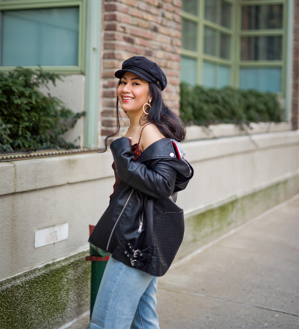 Why vegan leather moto jacket is a go-with-anything staple that you need in your closet